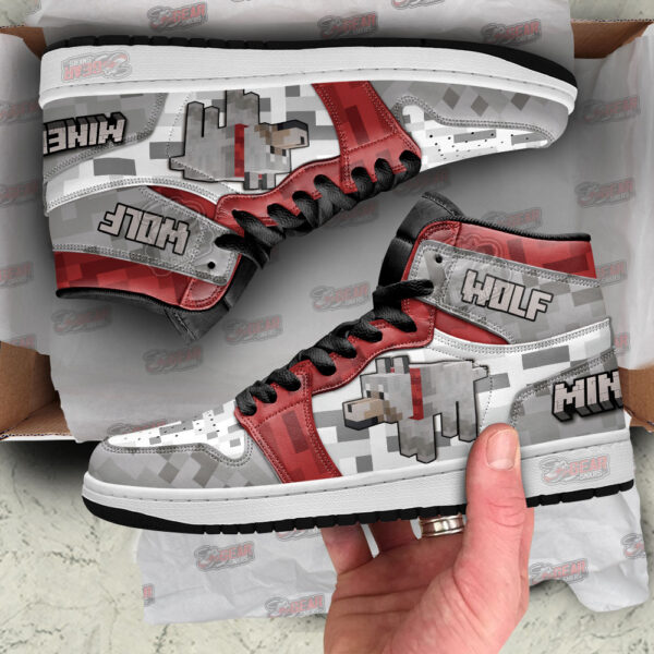 Tubopro Minecraft AJ1 High Sneakers Shoes For Men And Women - Image 2