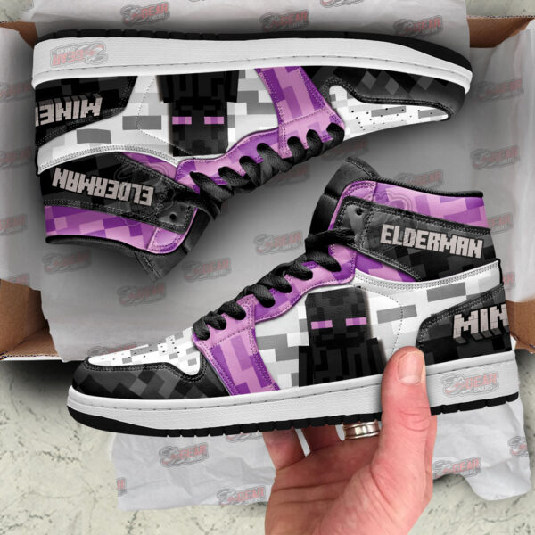 Tubopro Minecraft AJ1 High Sneakers Shoes For Men And Women - Image 2