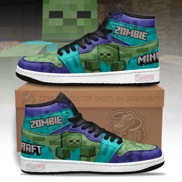 Tubopro Minecraft AJ1 High Sneakers Shoes For Men And Women