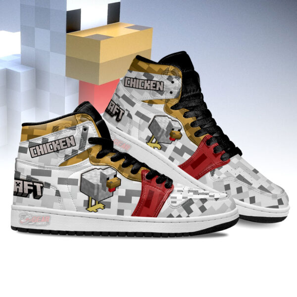 Tubopro Minecraft AJ1 High Sneakers Shoes For Men And Women - Image 3