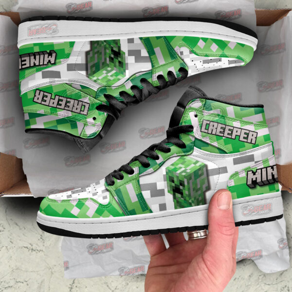 Tubopro Minecraft AJ1 High Sneakers Shoes For Men And Women - Image 2
