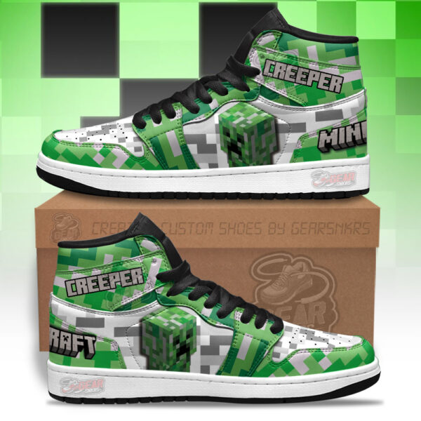 Tubopro Minecraft AJ1 High Sneakers Shoes For Men And Women