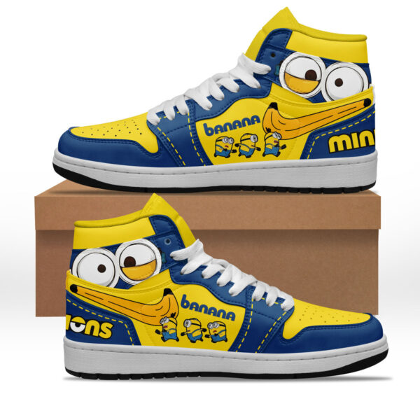 Tubopro Minions AJ1 High Sneakers Shoes For Men And Women