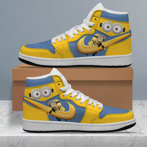 Tubopro Minions AJ1 High Sneakers Shoes For Men And Women