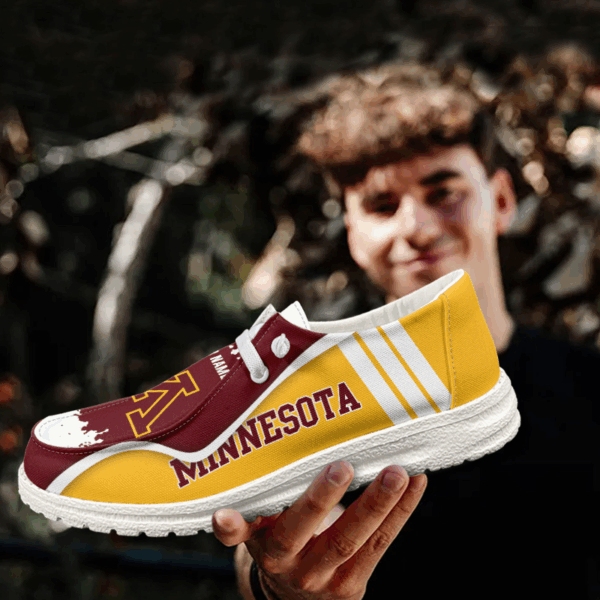 Tubopro Minnesota Golden Gophers Hey Dude Shoes For Men And Women - Image 3