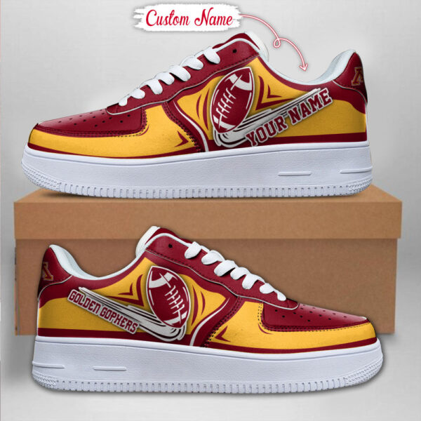 Tubopro Minnesota Golden Gophers NCAA Air Low-Top Sneakers Shoes For Men And Women - Image 2