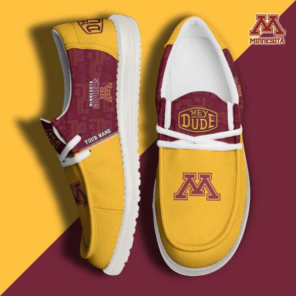 Tubopro Minnesota Golden Gophers Personalized Hey Dude Shoes For Men And Women