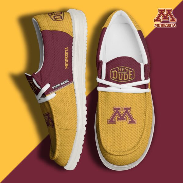 Tubopro Minnesota Golden Gophers Personalized Hey Dude Shoes For Men And Women