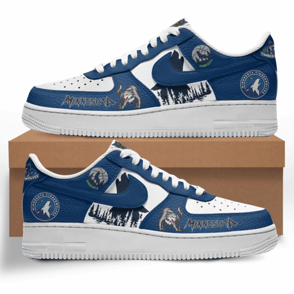 Tubopro Minnesota Timberwolves Air Low-Top Sneakers Shoes For Men And Women - Image 4