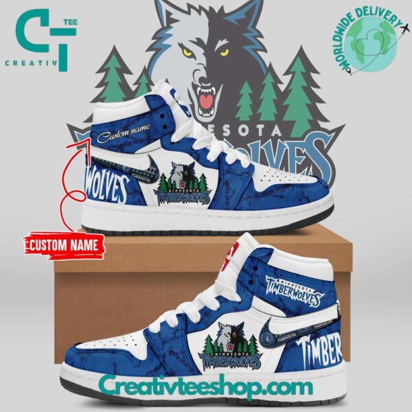 Tubopro Minnesota Timberwolves AJ1 High Sneakers Shoes For Men And Women