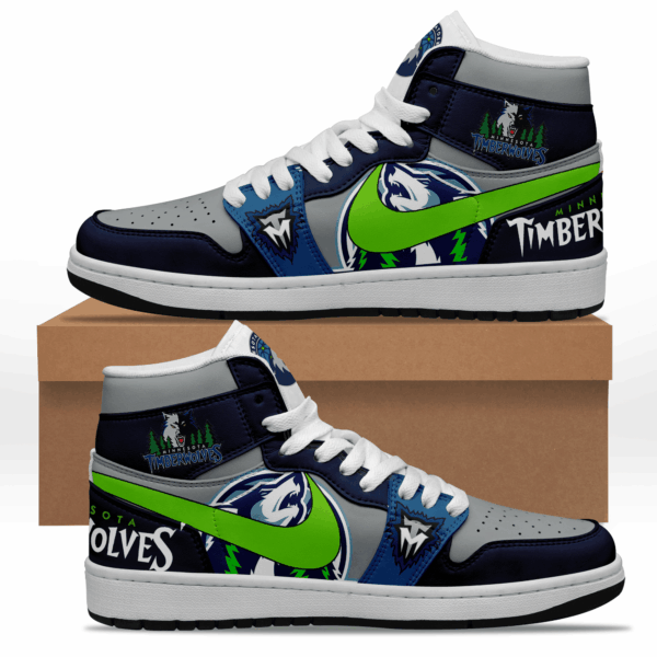 Tubopro Minnesota Timberwolves AJ1 High Sneakers Shoes For Men And Women