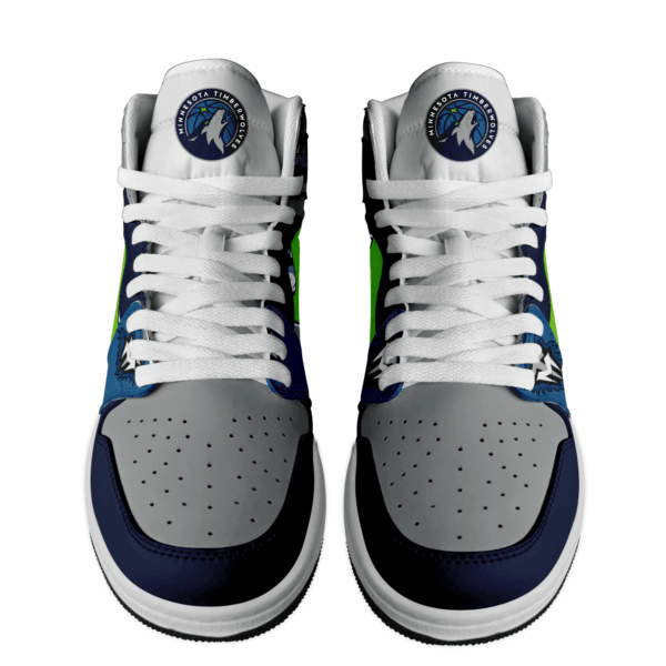 Tubopro Minnesota Timberwolves AJ1 High Sneakers Shoes For Men And Women - Image 3