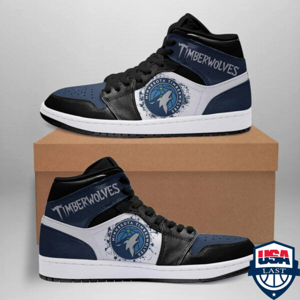 Tubopro Minnesota Timberwolves NBA AJ1 High Sneakers Shoes For Men And Women