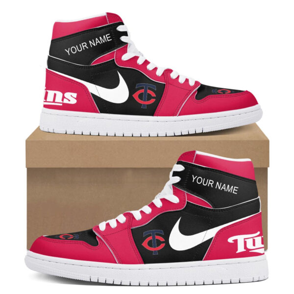 Tubopro Minnesota Twins AJ1 High Sneakers Shoes For Men And Women - Image 2