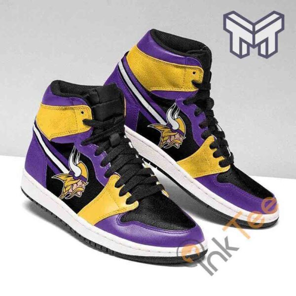 Tubopro Minnesota Vikings AJ1 High Sneakers Shoes For Men And Women