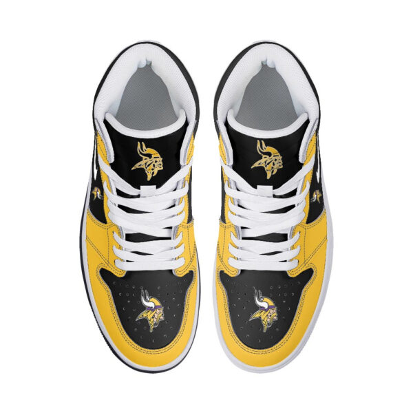 Tubopro Minnesota Vikings AJ1 High Sneakers Shoes For Men And Women - Image 3