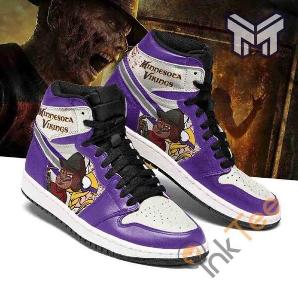 Tubopro Minnesota Vikings AJ1 High Sneakers Shoes For Men And Women