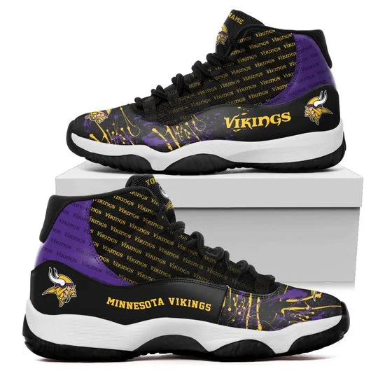 Tubopro Minnesota Vikings AJ13 Sneakers Shoes For Men And Women