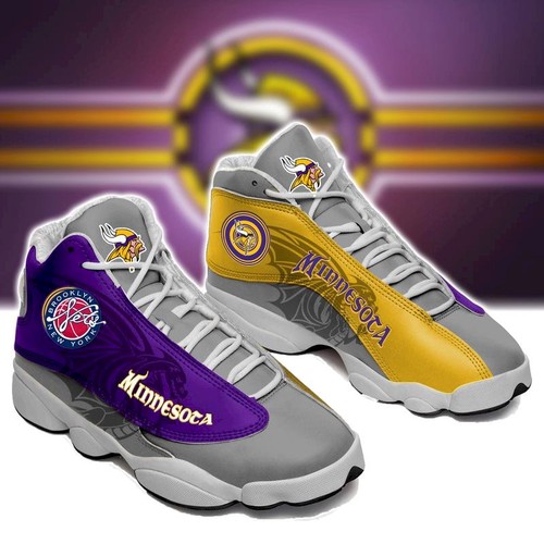 Tubopro Minnesota Vikings AJ13 Sneakers Shoes For Men And Women