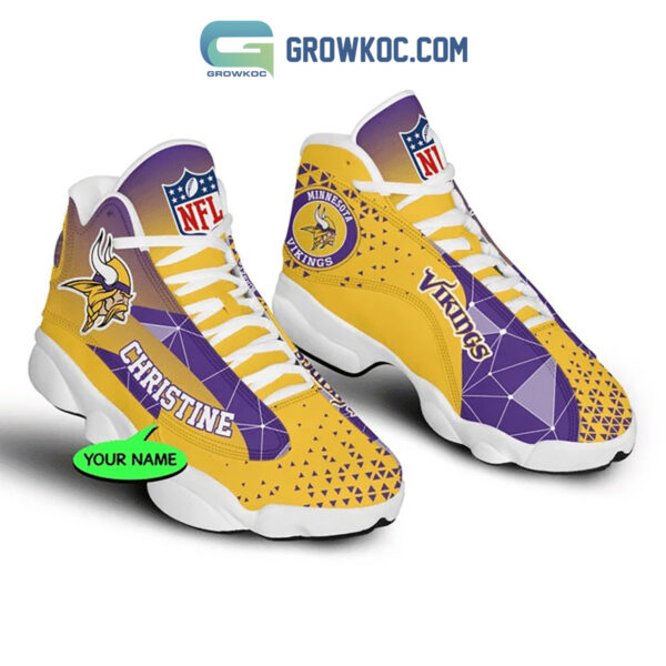 Tubopro Minnesota Vikings AJ13 Sneakers Shoes For Men And Women
