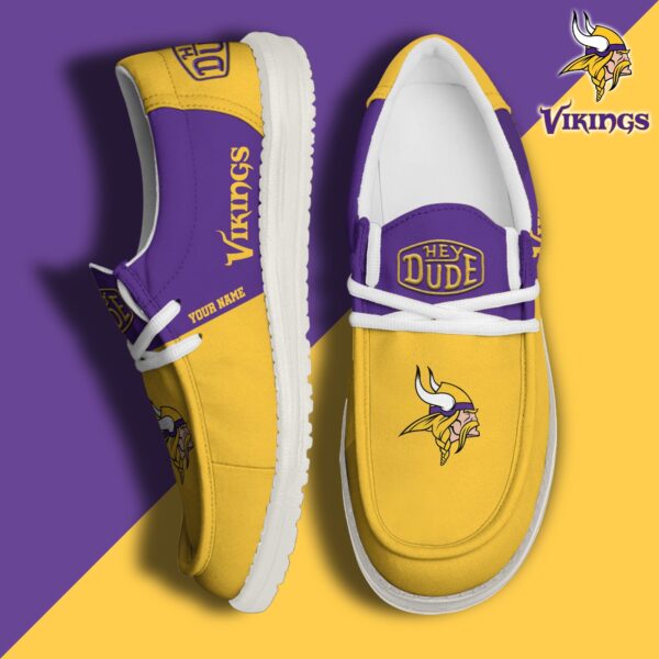 Tubopro Minnesota Vikings Personalized Hey Dude Shoes For Men And Women