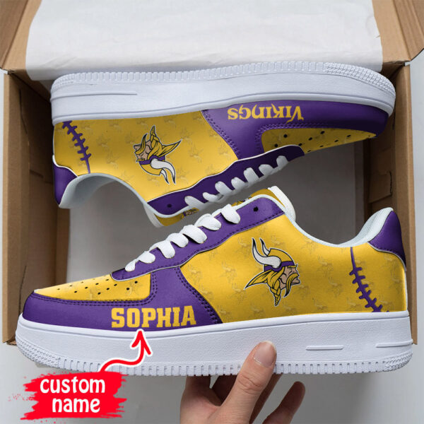 Tubopro Minnesota Vikings NFL Air Low-Top Sneakers Shoes For Men And Women