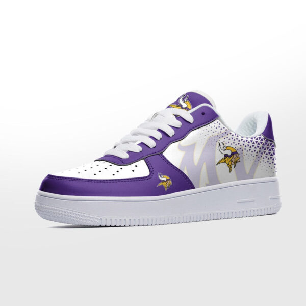 Tubopro Minnesota Vikings NFL Air Low-Top Sneakers Shoes For Men And Women - Image 2