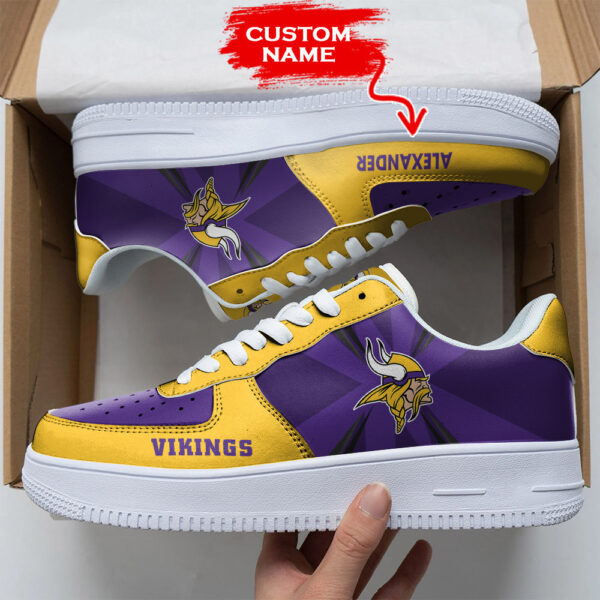 Tubopro Minnesota Vikings NFL Air Low-Top Sneakers Shoes For Men And Women