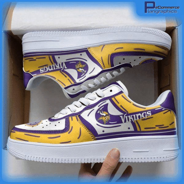 Tubopro Minnesota Vikings NFL Air Low-Top Sneakers Shoes For Men And Women