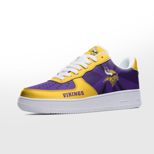 Tubopro Minnesota Vikings NFL Air Low-Top Sneakers Shoes For Men And Women - Image 2