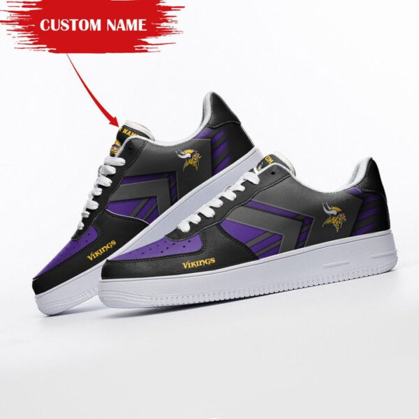 Tubopro Minnesota Vikings NFL Air Low-Top Sneakers Shoes For Men And Women - Image 2
