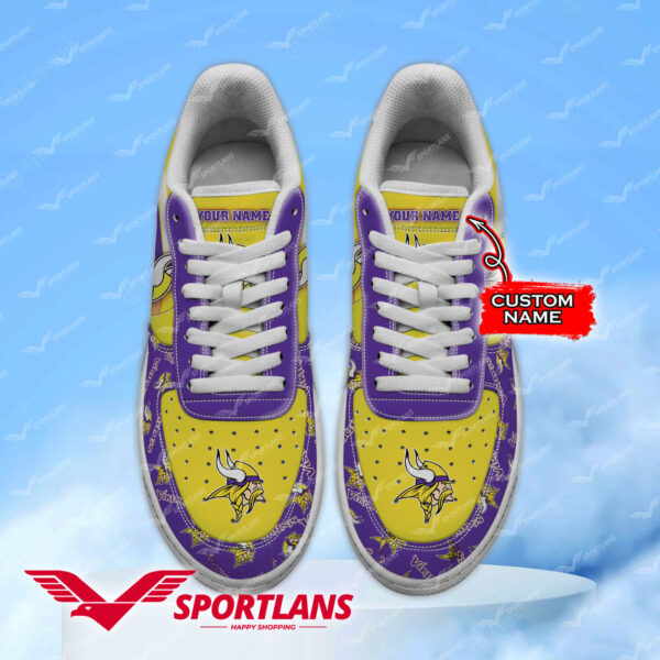 Tubopro Minnesota Vikings NFL Air Low-Top Sneakers Shoes For Men And Women - Image 2