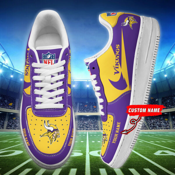 Tubopro Minnesota Vikings NFL Air Low-Top Sneakers Shoes For Men And Women