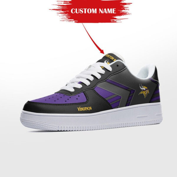 Tubopro Minnesota Vikings NFL Air Low-Top Sneakers Shoes For Men And Women - Image 3