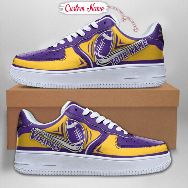 Tubopro Minnesota Vikings NFL Air Low-Top Sneakers Shoes For Men And Women - Image 2