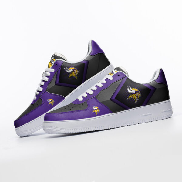 Tubopro Minnesota Vikings NFL Air Low-Top Sneakers Shoes For Men And Women - Image 3