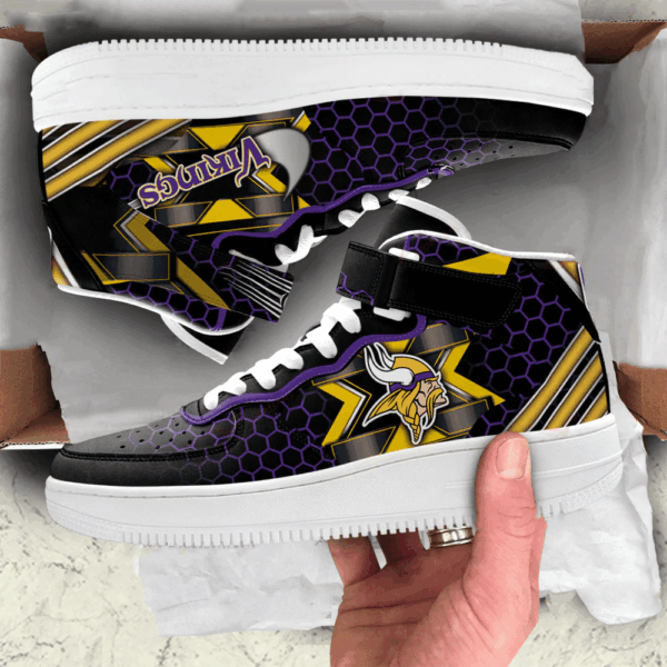 Tubopro Minnesota Vikings NFL Air Low-Top Sneakers Shoes For Men And Women - Image 2