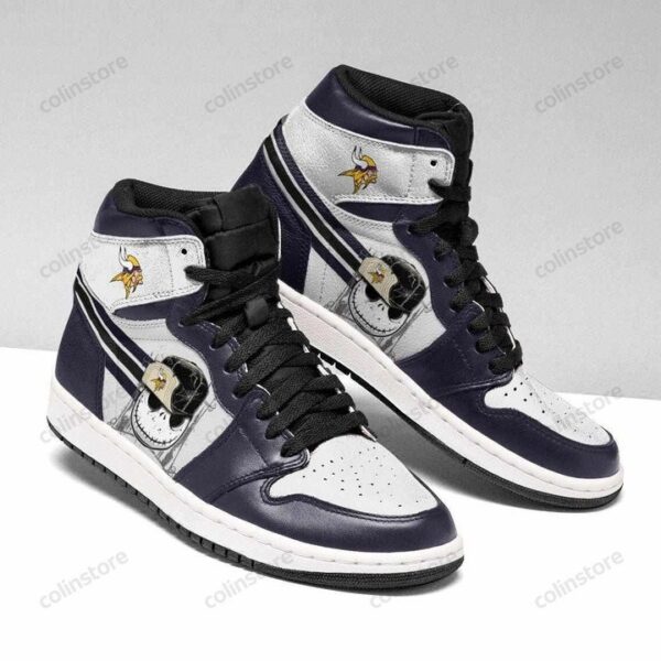 Tubopro Minnesota Vikings NFL AJ1 High Sneakers Shoes For Men And Women