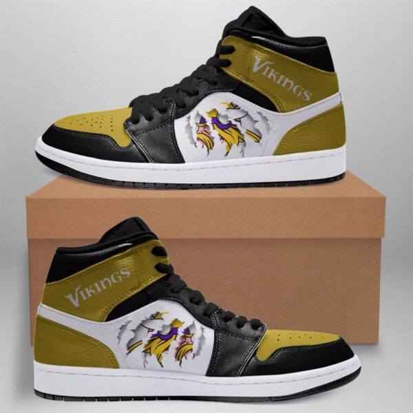 Tubopro Minnesota Vikings NFL AJ1 High Sneakers Shoes For Men And Women