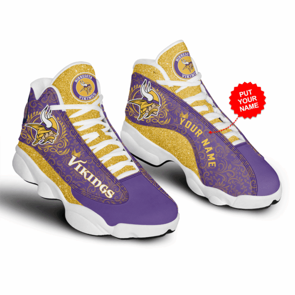 Tubopro Minnesota Vikings NFL AJ13 Sneakers Shoes For Men And Women - Image 2