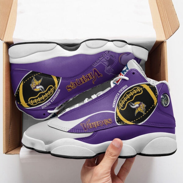 Tubopro Minnesota Vikings NFL AJ13 Sneakers Shoes For Men And Women - Image 2