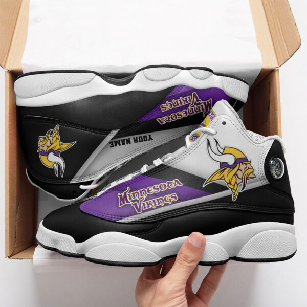 Tubopro Minnesota Vikings NFL AJ13 Sneakers Shoes For Men And Women - Image 2