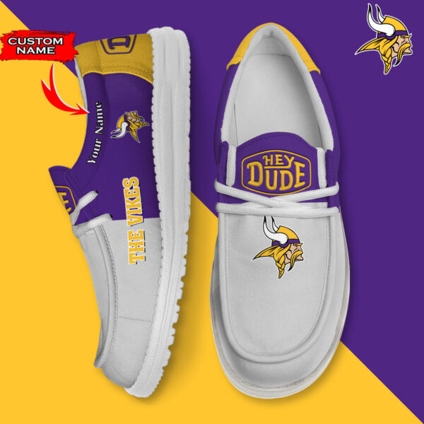 Tubopro Minnesota Vikings Personalized Hey Dude Shoes For Men And Women