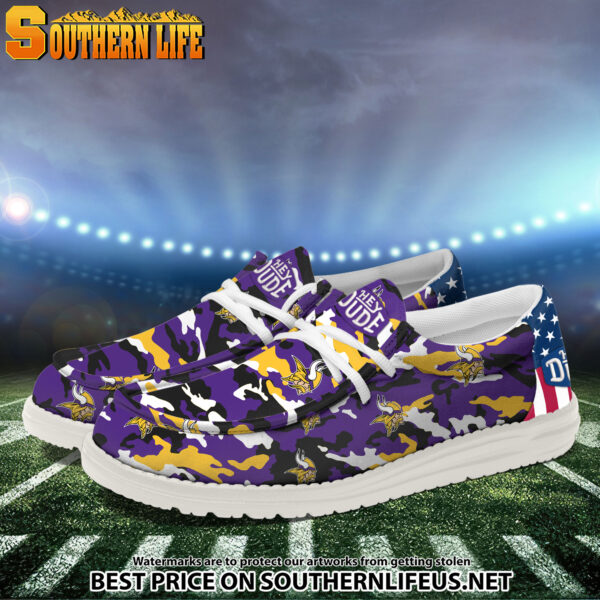 Tubopro Minnesota Vikings Personalized Hey Dude Shoes For Men And Women - Image 2