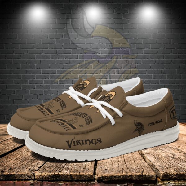 Tubopro Minnesota Vikings Personalized Hey Dude Shoes For Men And Women - Image 3