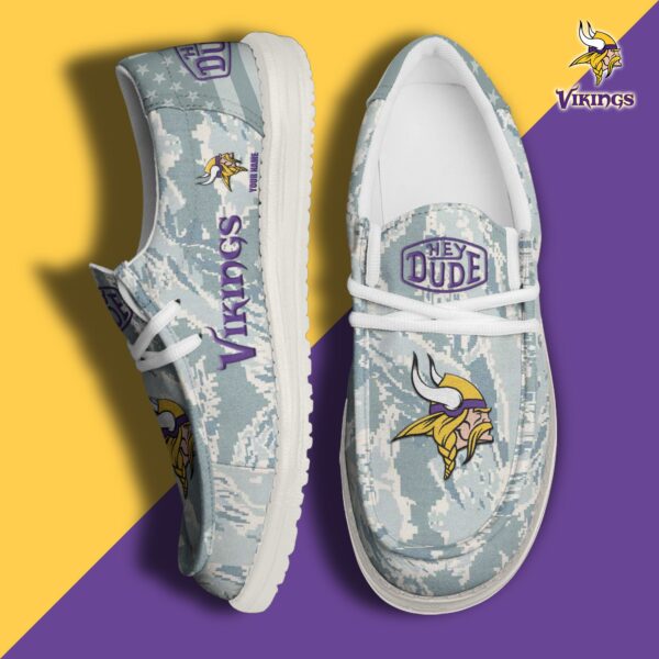 Tubopro Minnesota Vikings Personalized Hey Dude Shoes For Men And Women