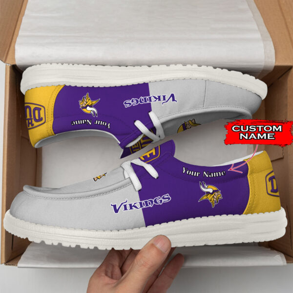 Tubopro Minnesota Vikings Personalized Hey Dude Shoes For Men And Women - Image 3