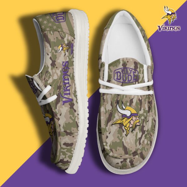Tubopro Minnesota Vikings Personalized Hey Dude Shoes For Men And Women