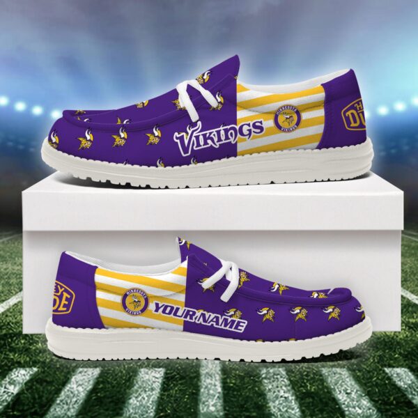 Tubopro Minnesota Vikings Personalized Hey Dude Shoes For Men And Women - Image 2