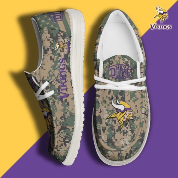 Tubopro Minnesota Vikings Personalized Hey Dude Shoes For Men And Women